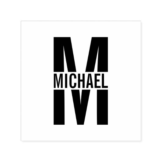 Berufliches elegantes Personalisiertes Monogramm-S Permastempel (Design)