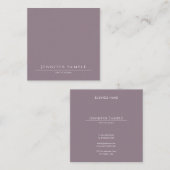 Berufliches elegantes Salon Einfache Vorlage Moder Quadratische Visitenkarte (Vorne/Hinten)