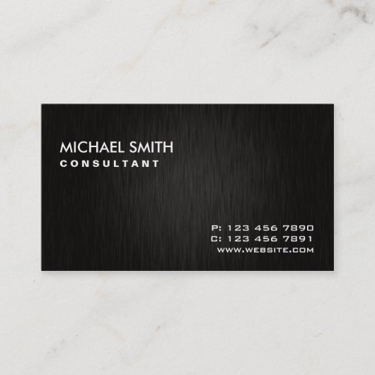 Berufliches elegantes schlichtes modernes visitenkarte (Vorderseite)