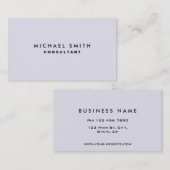 Berufliches Elegantes Schlichtes und einfaches Unt Visitenkarte (Vorne/Hinten)