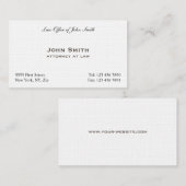 Berufliches elegantes schlichtes visitenkarte (Vorne/Hinten)