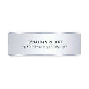 Berufliches elegantes Silver Look Template modern