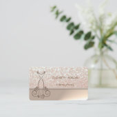 Berufliches Elegantes stilvolles Chic Glittery, Dr Visitenkarte (Stehend Vorderseite)