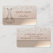 Berufliches Elegantes stilvolles Chic Glittery, Dr Visitenkarte (Vorne/Hinten)
