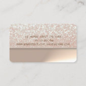 Berufliches Elegantes stilvolles Chic Glittery, Dr Visitenkarte (Rückseite)