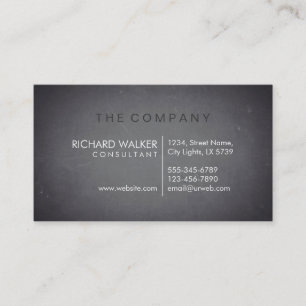 Berufliches elegantes, subtiles Chalkboard Modern Visitenkarte