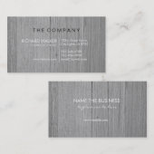 Berufliches elegantes subtiles schwarzes hölzernes visitenkarte (Vorne/Hinten)