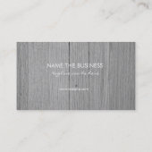 Berufliches elegantes subtiles schwarzes hölzernes visitenkarte (Rückseite)