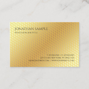 Berufliches elegantes Template Gold Look modern Visitenkarte