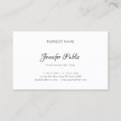 Berufliches elegantes Template Modernes, einfaches Visitenkarte (Rückseite)