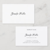 Berufliches elegantes Template Modernes, einfaches Visitenkarte (Vorne/Hinten)