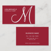 Berufliches elegantes visitenkarte (Vorne/Hinten)