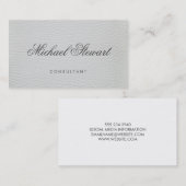 Berufliches, elegantes weißes Leder mit Extravagan Visitenkarte (Vorne/Hinten)