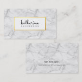 BERUFLICHES EMBLEM-Imitat aus modernem Marmor Visitenkarte (Vorne/Hinten)