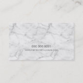 BERUFLICHES EMBLEM-Imitat aus modernem Marmor Visitenkarte (Rückseite)