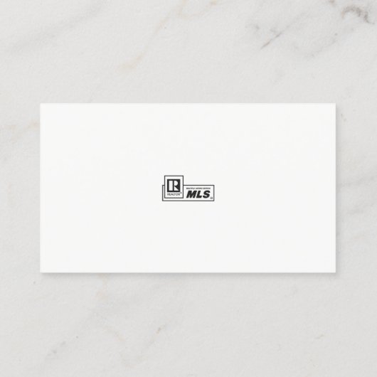 Berufliches Employee Foto Gold Black Real Anwesen Visitenkarte (Rückseite)