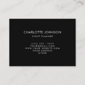 Berufliches Ereignis-Planer-Marmor-Muster Visitenkarte (Rückseite)