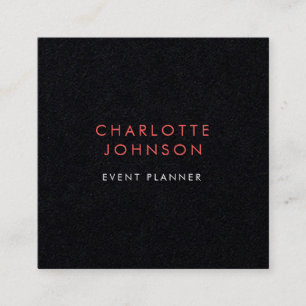 Berufliches Ereignis-Planer-Minimalistisches Quadratische Visitenkarte