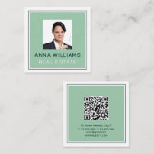 Berufliches Erscheinungsbild des Unternehmensprofi Quadratische Visitenkarte (Vorne/Hinten)