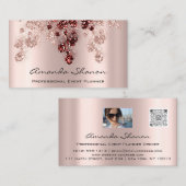 Berufliches Event-Planner QrCode-Foto-Logo Visitenkarte (Vorne/Hinten)