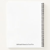 Berufliches Fahrradgeschäft in Schwarz und Weiß Notizblock (Rückseite)