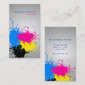 Berufliches Farbengeschäft des modernen Spritzens Visitenkarte (Vorne/Hinten)