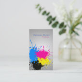 Berufliches Farbengeschäft des modernen Spritzens Visitenkarte (Stehend Vorderseite)