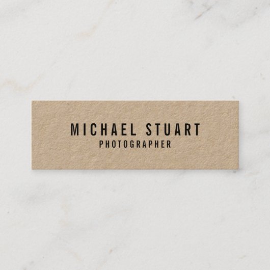 Berufliches, fett gedrucktes Papier Mini Visitenkarte (Vorderseite)