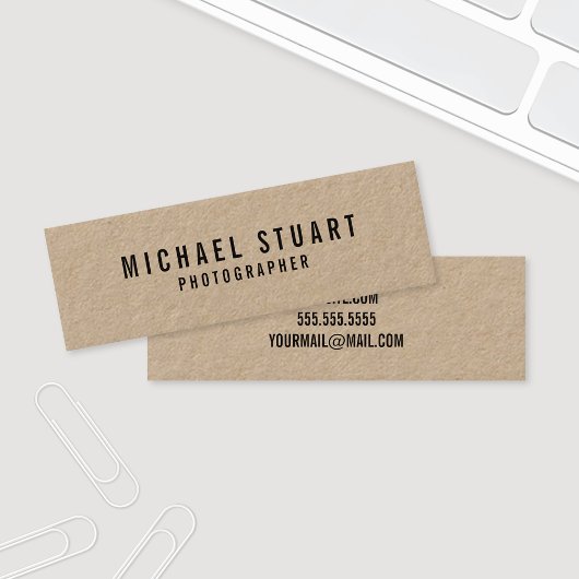 Berufliches, fett gedrucktes Papier Mini Visitenkarte