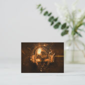 Berufliches Feuer, das DJ-Logogeschäftskarte Visitenkarte (Stehend Vorderseite)