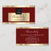 Berufliches Finance Investment Services Gold-Logo Visitenkarte (Vorne/Hinten)