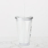 Berufliches Firmenlogo Acryltrinkbecher (Rechts)