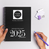 Berufliches Firmenlogo Custom Black 2025 Planer
