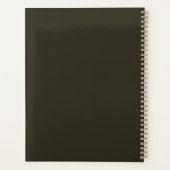 Berufliches Firmenlogo Custom Brown 2025 Planer (Rückseite)