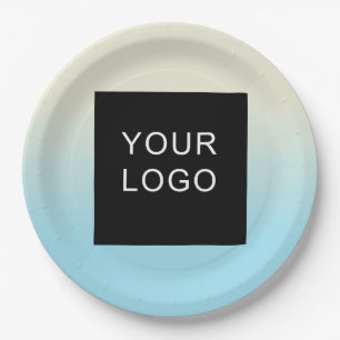 Berufliches Firmenlogo für moderne Unternehmen Pappteller