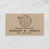 Berufliches Firmenlogo für Treppenschneidservice Visitenkarte (Rückseite)