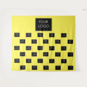 Berufliches Firmenlogo Gelbe Messe Hintergrund Wandteppich (Vorderseite (Horizontal))