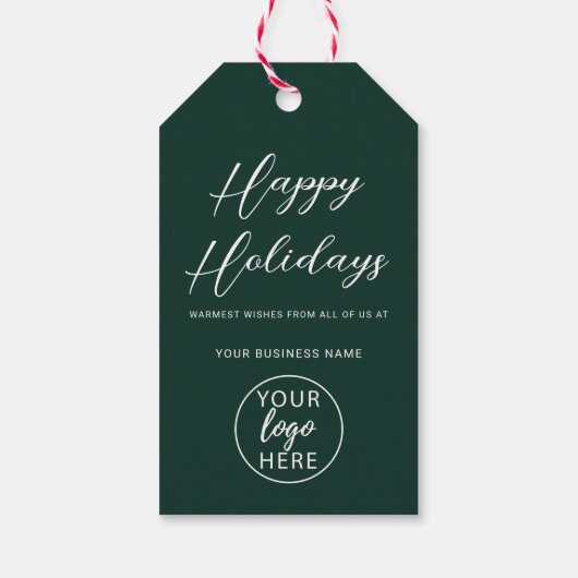 Berufliches Firmenlogo Geschenkanhänger (Rückseite)