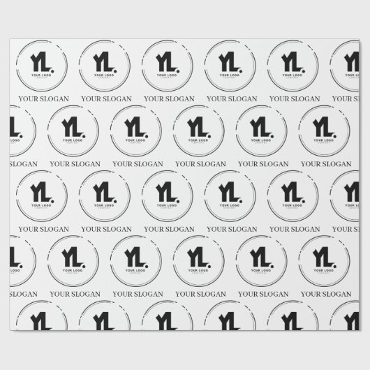 Berufliches Firmenlogo Geschenkpapier (Flach)