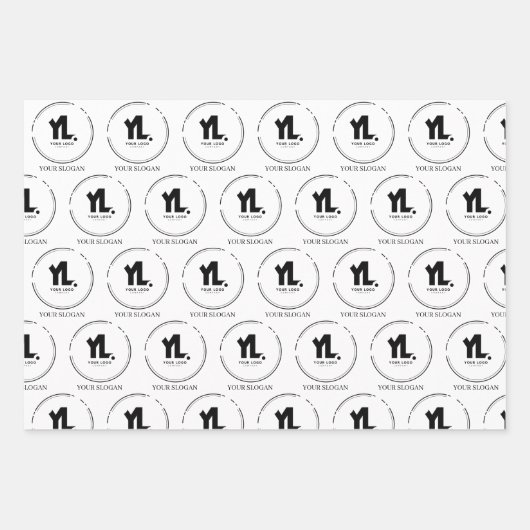 Berufliches Firmenlogo Geschenkpapier Set (Vorderseite 2)