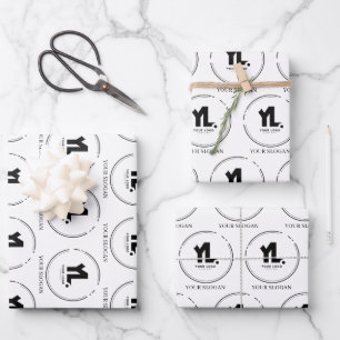 Berufliches Firmenlogo Geschenkpapier Set