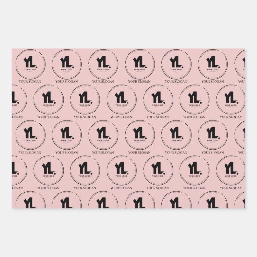 Berufliches Firmenlogo Geschenkpapier Set (Vorderseite 2)