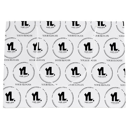 Berufliches Firmenlogo Große Geschenktüte (Vorderseite)