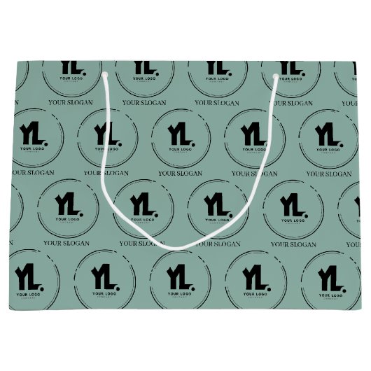 Berufliches Firmenlogo Große Geschenktüte (Vorderseite)