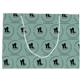 Berufliches Firmenlogo Große Geschenktüte (Rückseite)