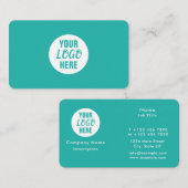 Berufliches Firmenlogo grün Visitenkarte (Vorne/Hinten)