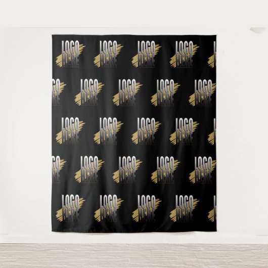 Berufliches Firmenlogo in der Werbung Wandteppich (Vorderseite)