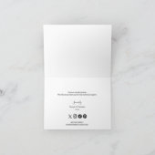 Berufliches Firmenlogo Individuell anpassbar Moder Dankeskarte (Innenseite)