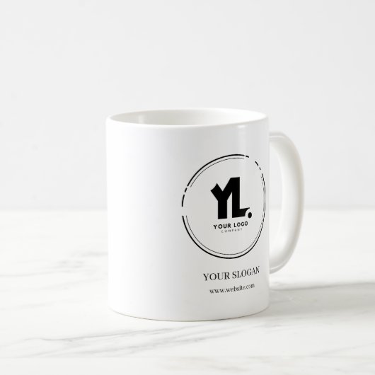 Berufliches Firmenlogo Kaffeetasse (VorderseiteRechts)