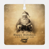 Berufliches Firmenlogo Kundengeschenk Weihnachten Ornament Aus Metall (Vorderseite)